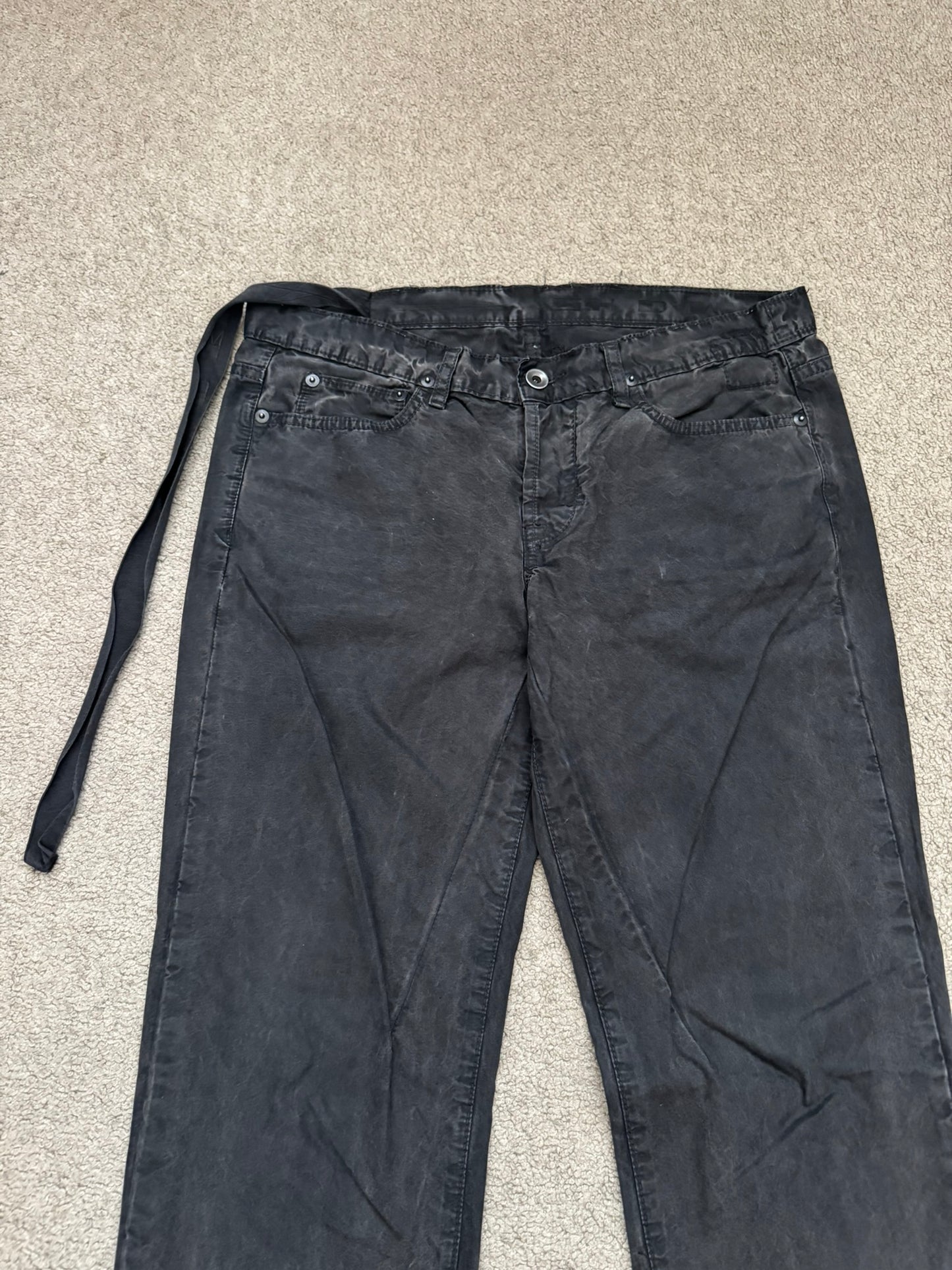 SS09 Rick Owens DRKSHDW "Strutter" Coated Detroit Pants