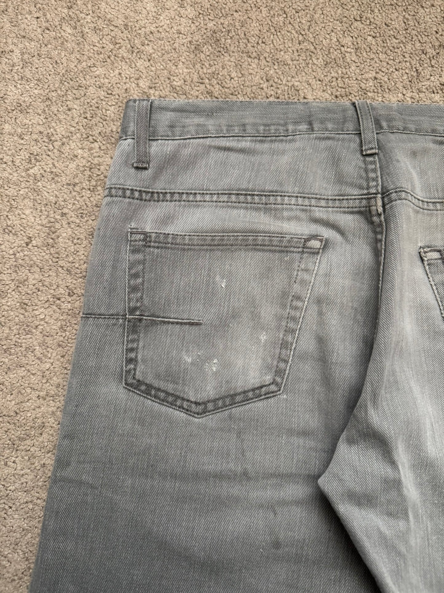 SS06 Dior Homme by Hedi Slimane Distressed Bootcut Denim Jeans