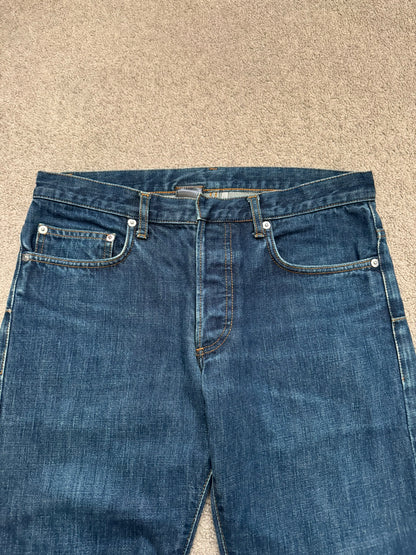 SS08 Dior Homme by Kris Van Assche MIJ Blue Washed Denim Jeans
