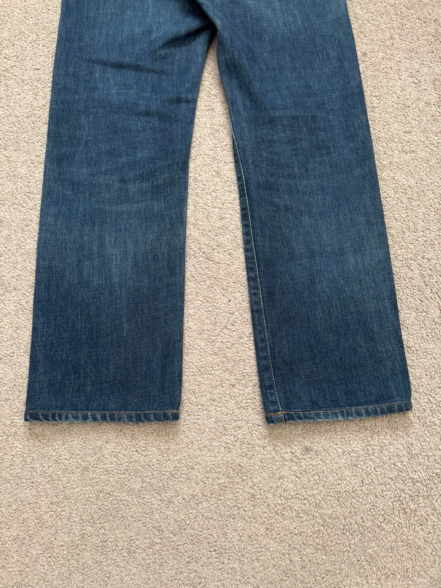 SS08 Dior Homme by Kris Van Assche MIJ Blue Washed Denim Jeans
