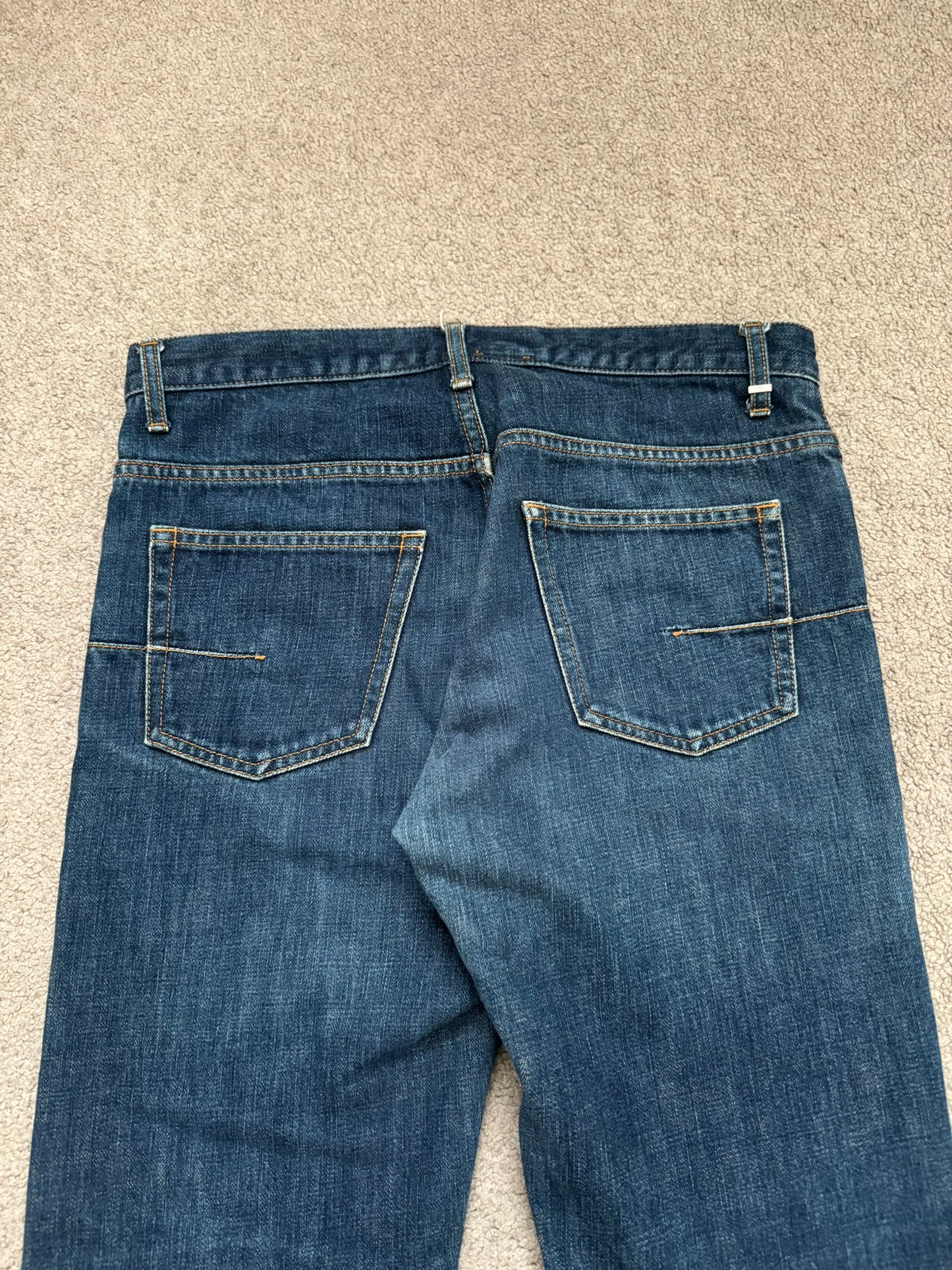 SS08 Dior Homme by Kris Van Assche MIJ Blue Washed Denim Jeans