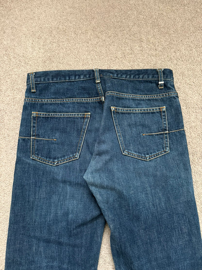 SS08 Dior Homme by Kris Van Assche MIJ Blue Washed Denim Jeans