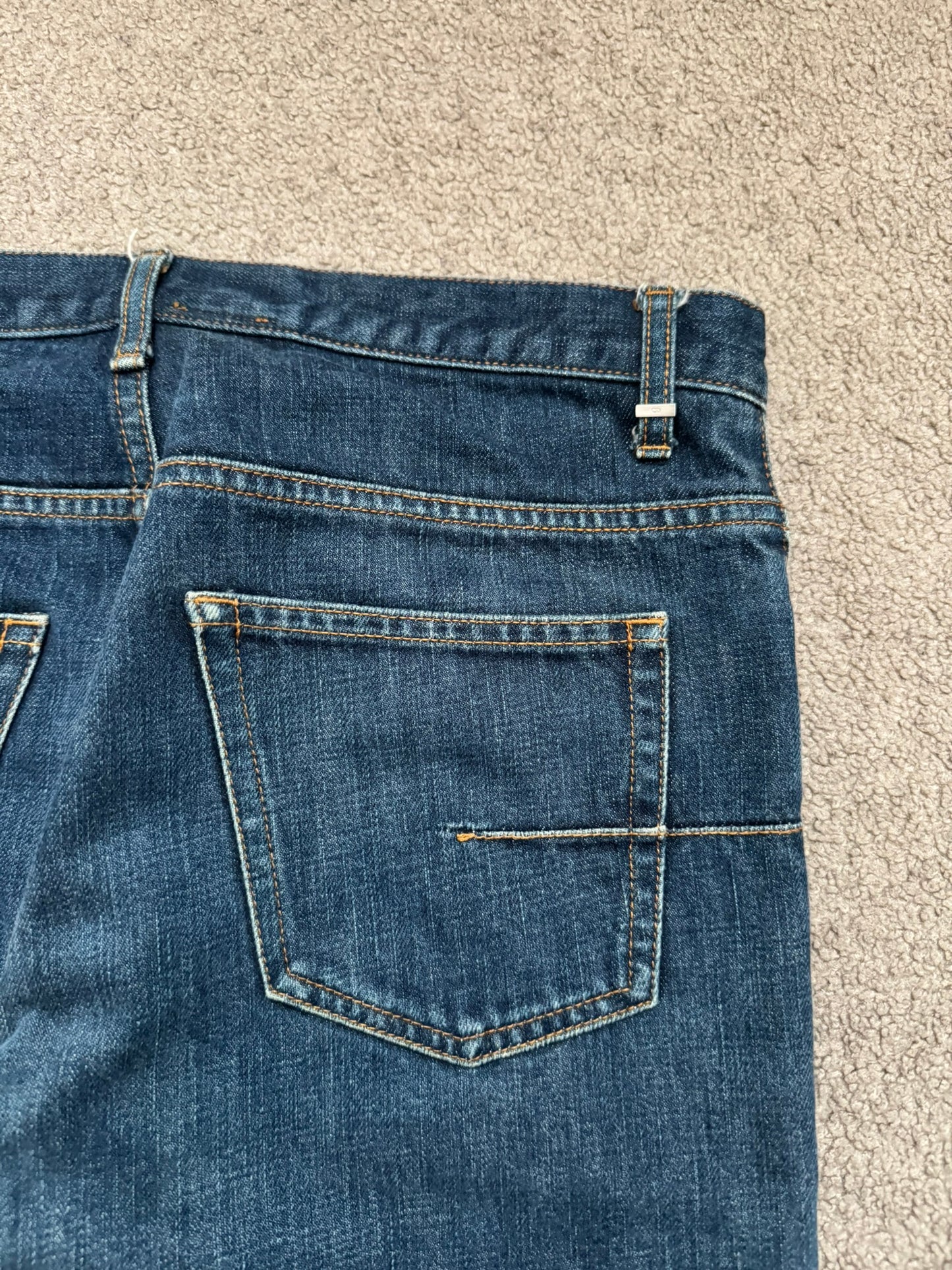 SS08 Dior Homme by Kris Van Assche MIJ Blue Washed Denim Jeans