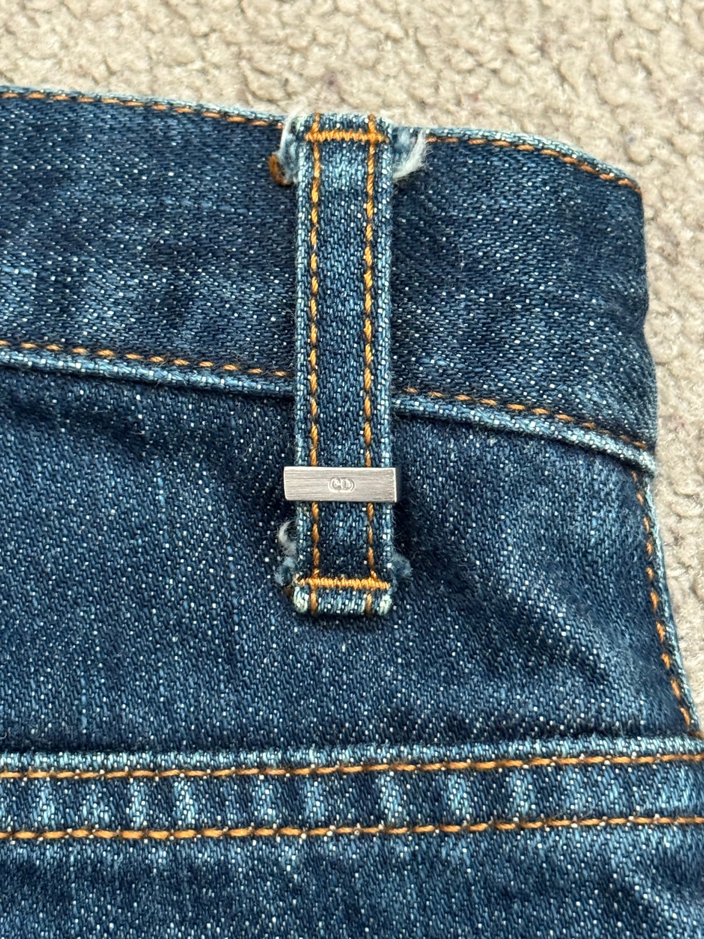 SS08 Dior Homme by Kris Van Assche MIJ Blue Washed Denim Jeans