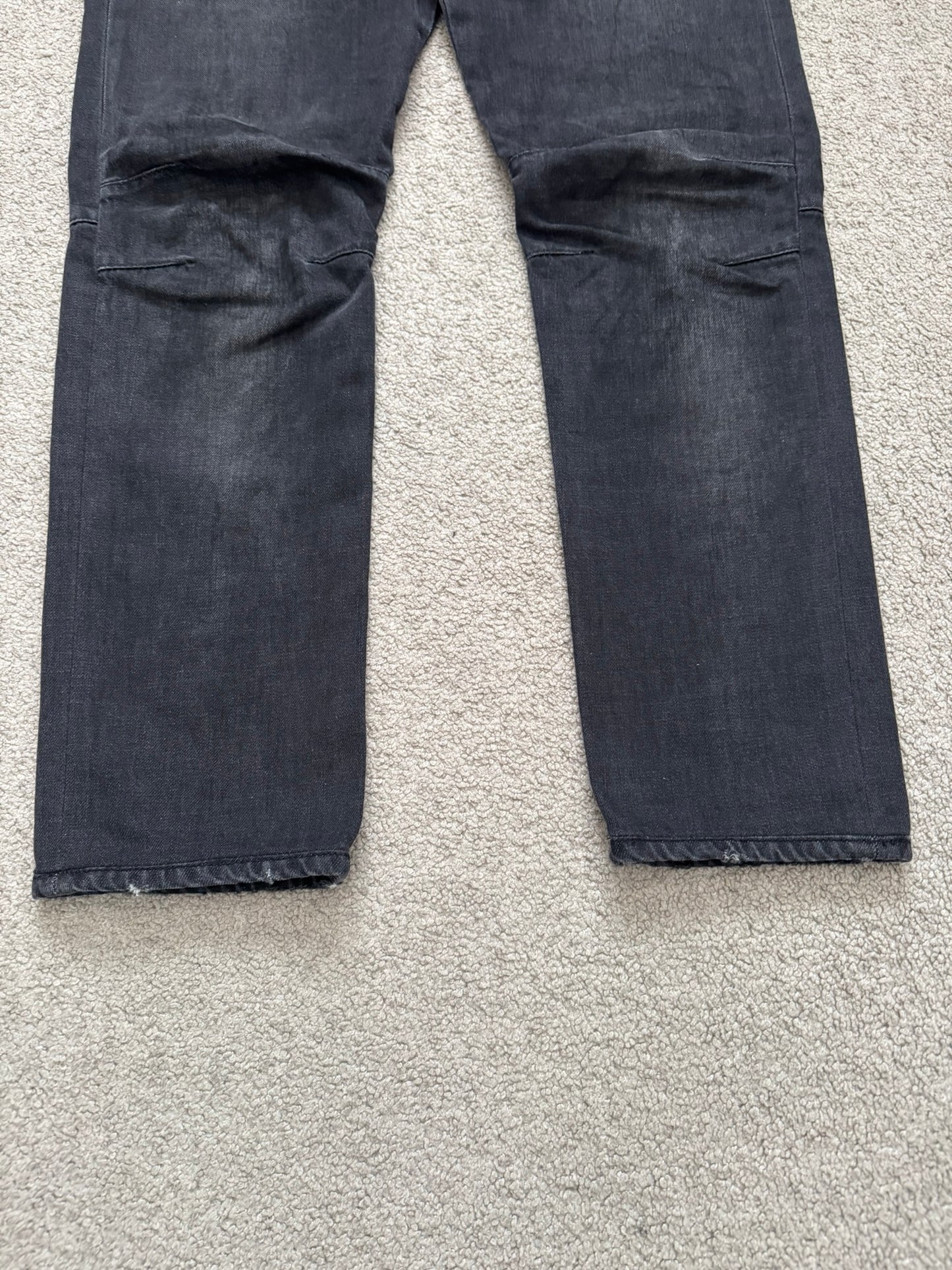 FW11 Balmain by Christophe Decarnin 4 Zip Biker Denim Jeans