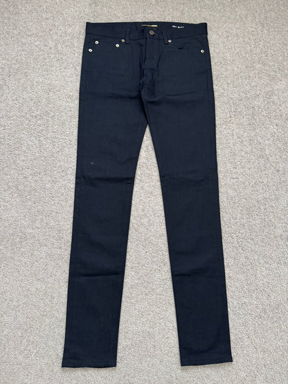 SS14 Saint Laurent by Hedi Slimane Black D01 Denim Jeans