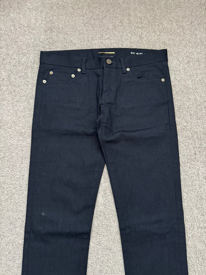 SS14 Saint Laurent by Hedi Slimane Black D01 Denim Jeans