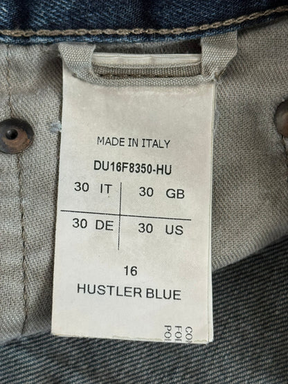 FW16 Rick Owens DRKSHDW Hustler Blue Detroit Cut Denim Jeans