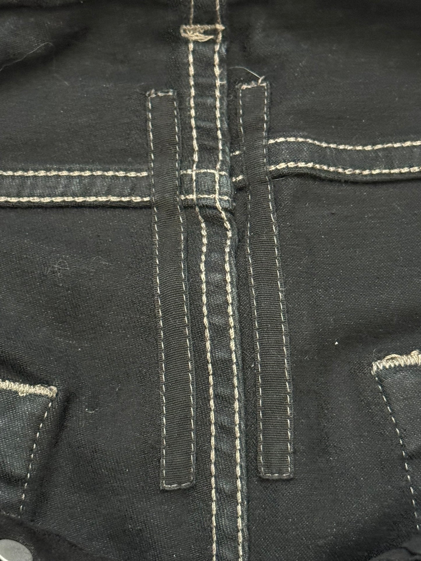 FW21 Rick Owens DRKSHDW Black Waxed Tyrone Cut Denim Jeans