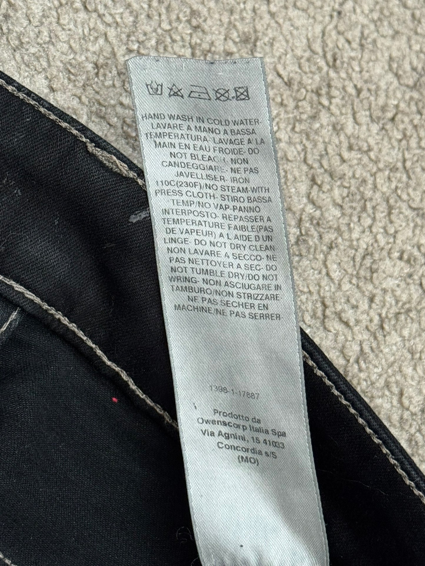 FW21 Rick Owens DRKSHDW Black Waxed Tyrone Cut Denim Jeans