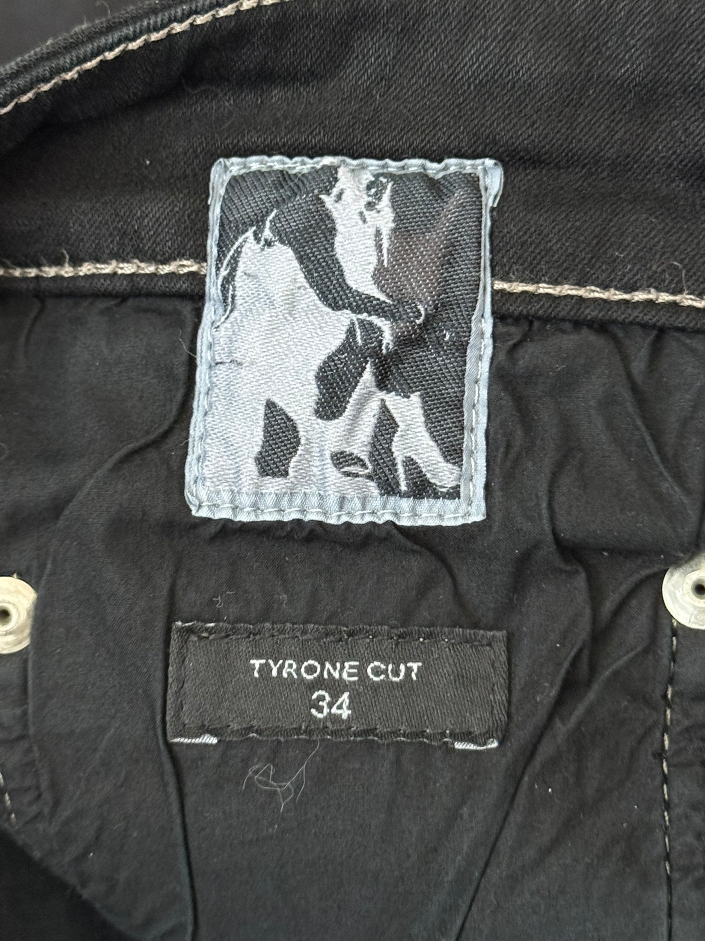 FW21 Rick Owens DRKSHDW Black Waxed Tyrone Cut Denim Jeans