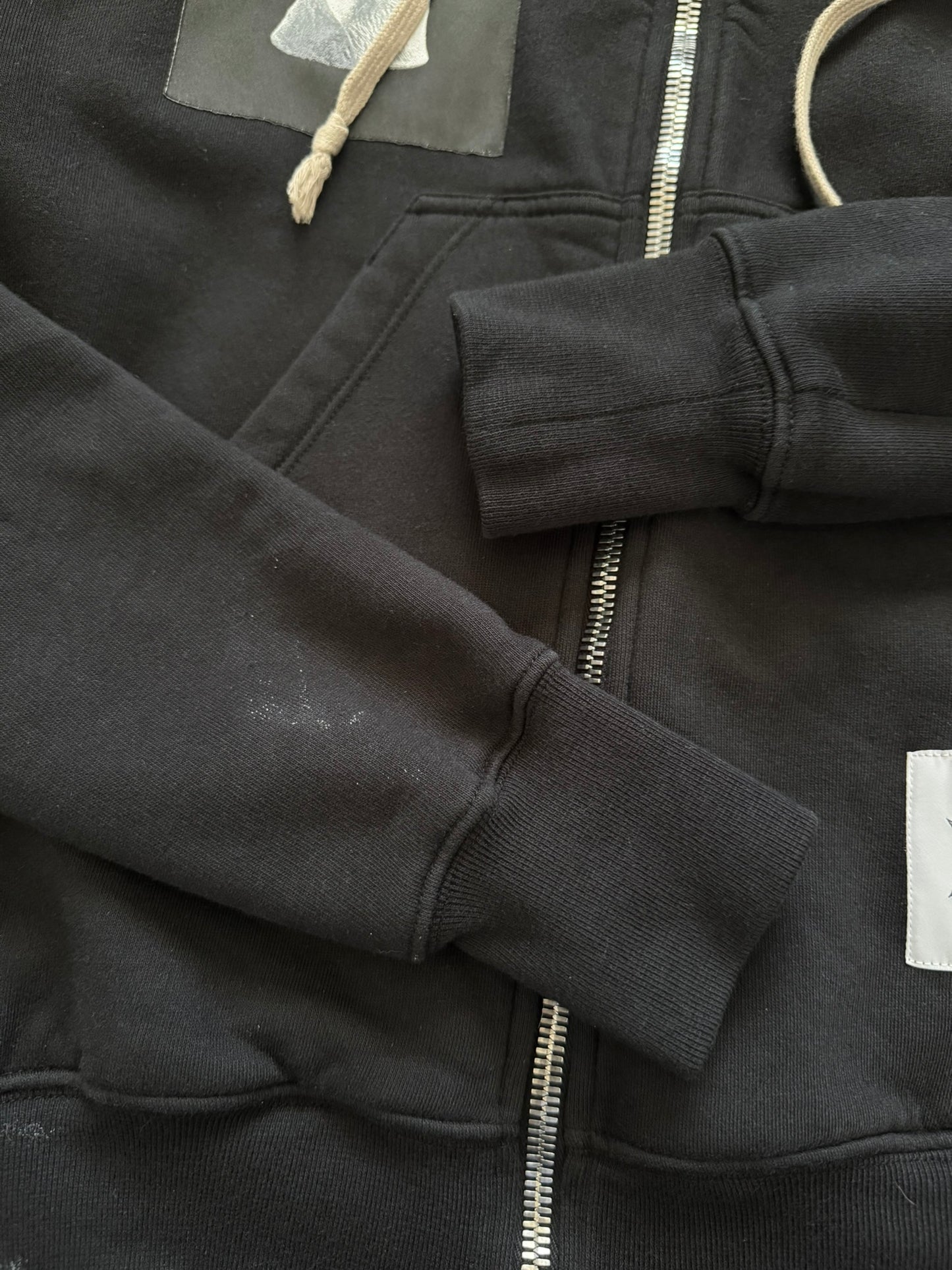 SS18 Rick Owens DRKSHDW Patched Jason Zip Up Hoodie