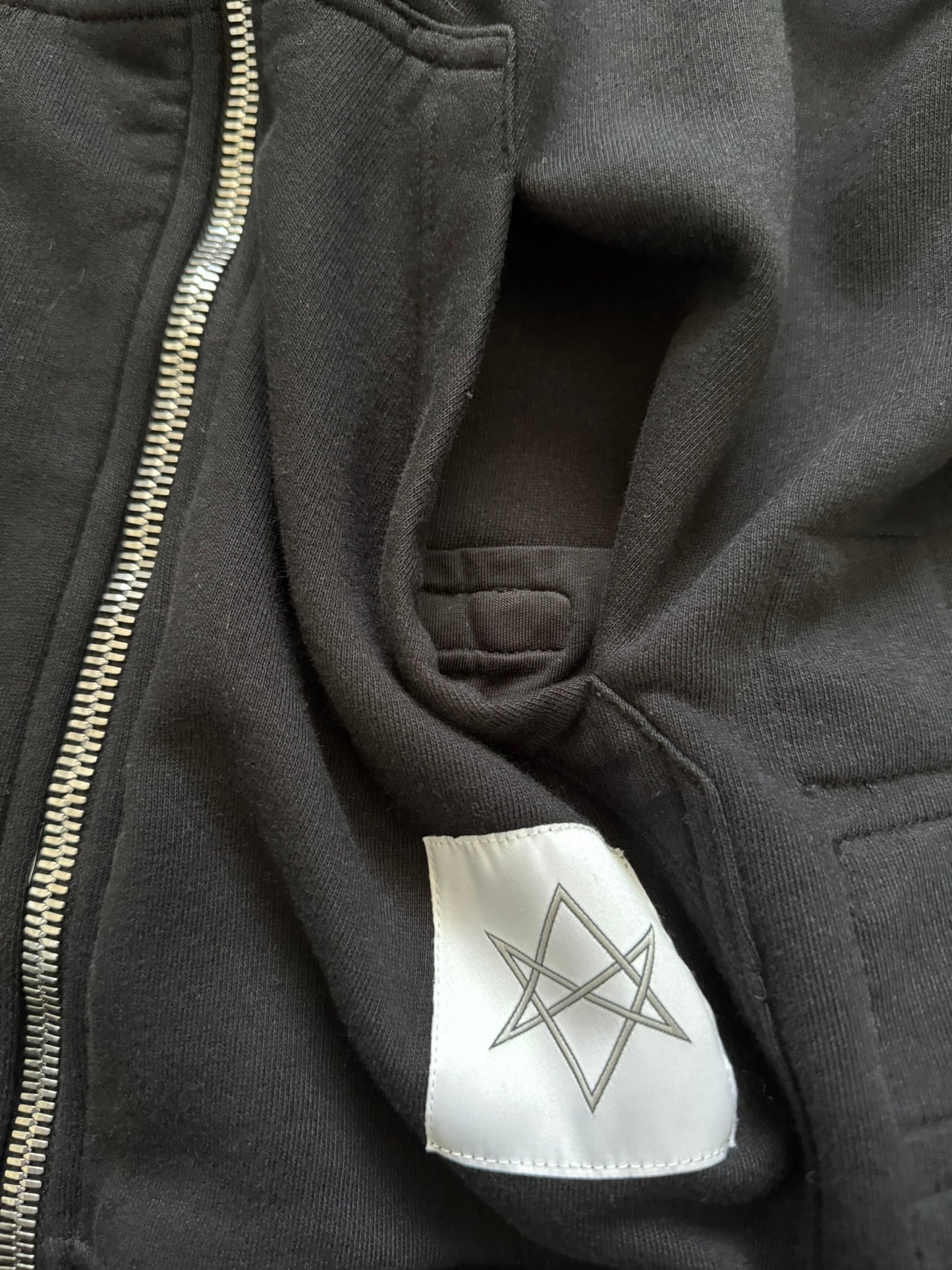 SS18 Rick Owens DRKSHDW Patched Jason Zip Up Hoodie