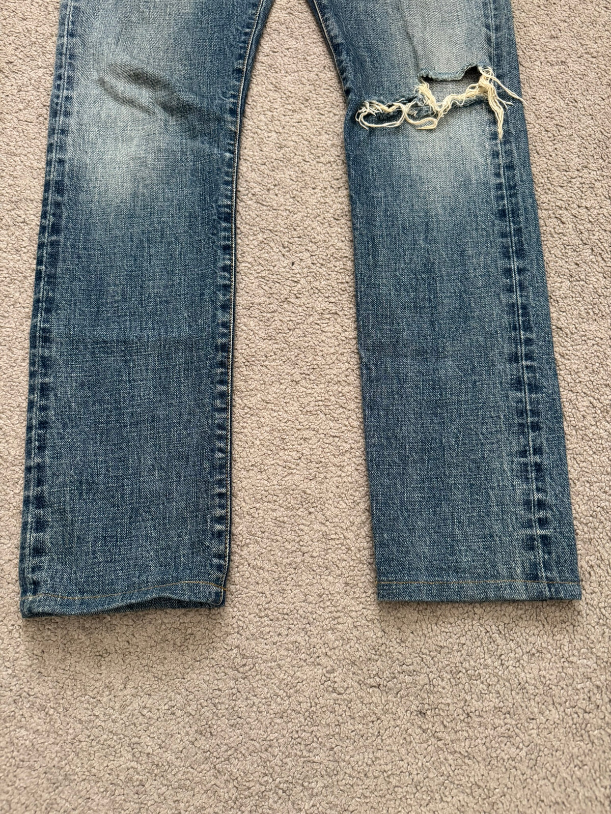 SS16 Saint Laurent by Hedi Slimane Washed Selvedge D10 Denim Jeans