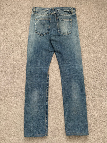 SS16 Saint Laurent by Hedi Slimane Washed Selvedge D10 Denim Jeans