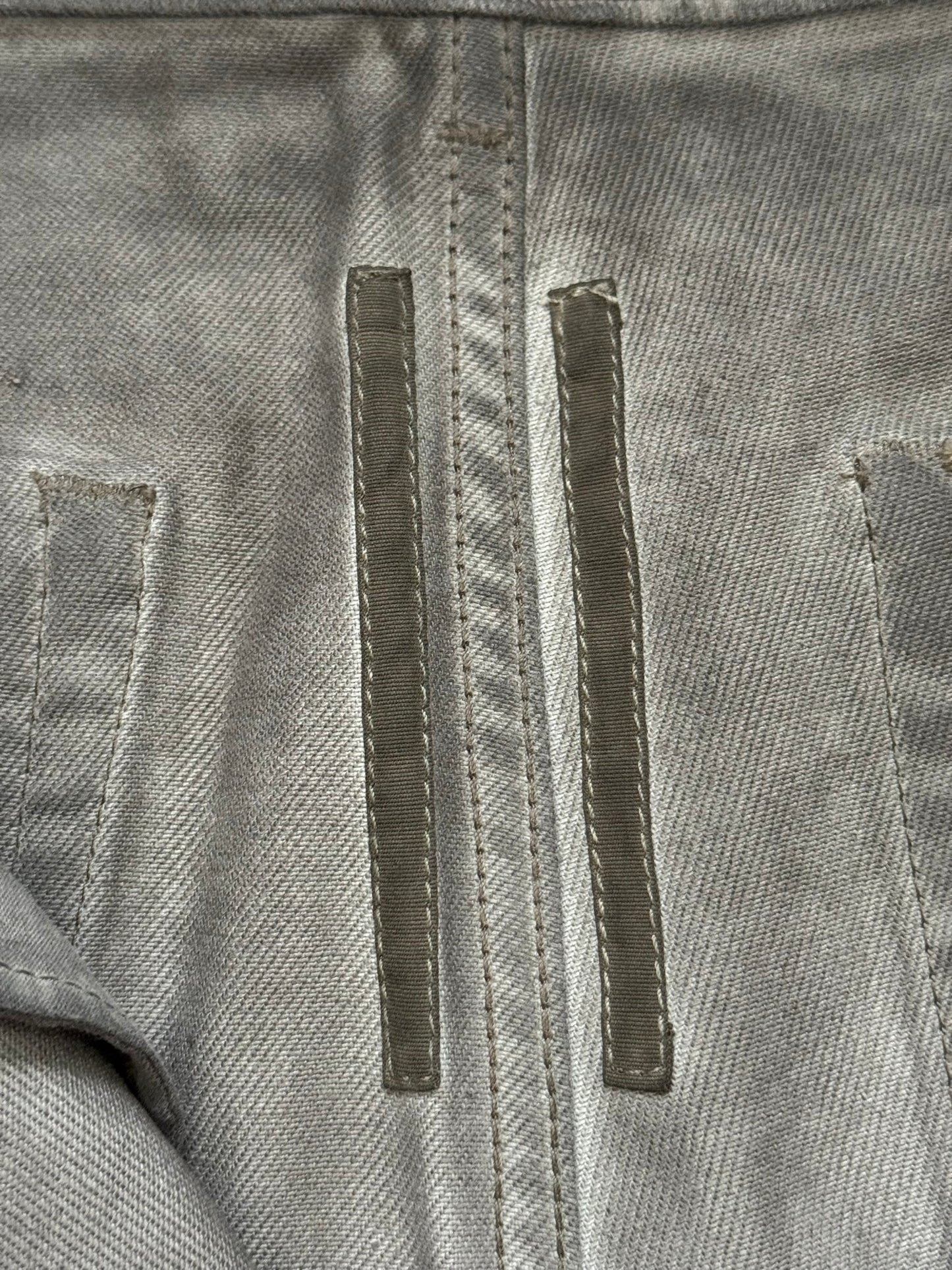 New SS25 Rick Owens DRKSHDW Waxed Dark Dust Geth Denim Jeans
