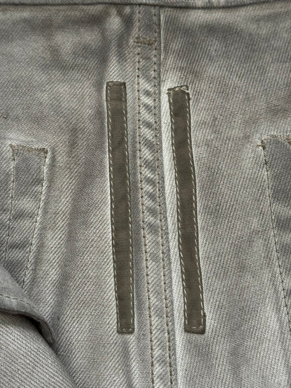 New SS25 Rick Owens DRKSHDW Waxed Dark Dust Geth Denim Jeans