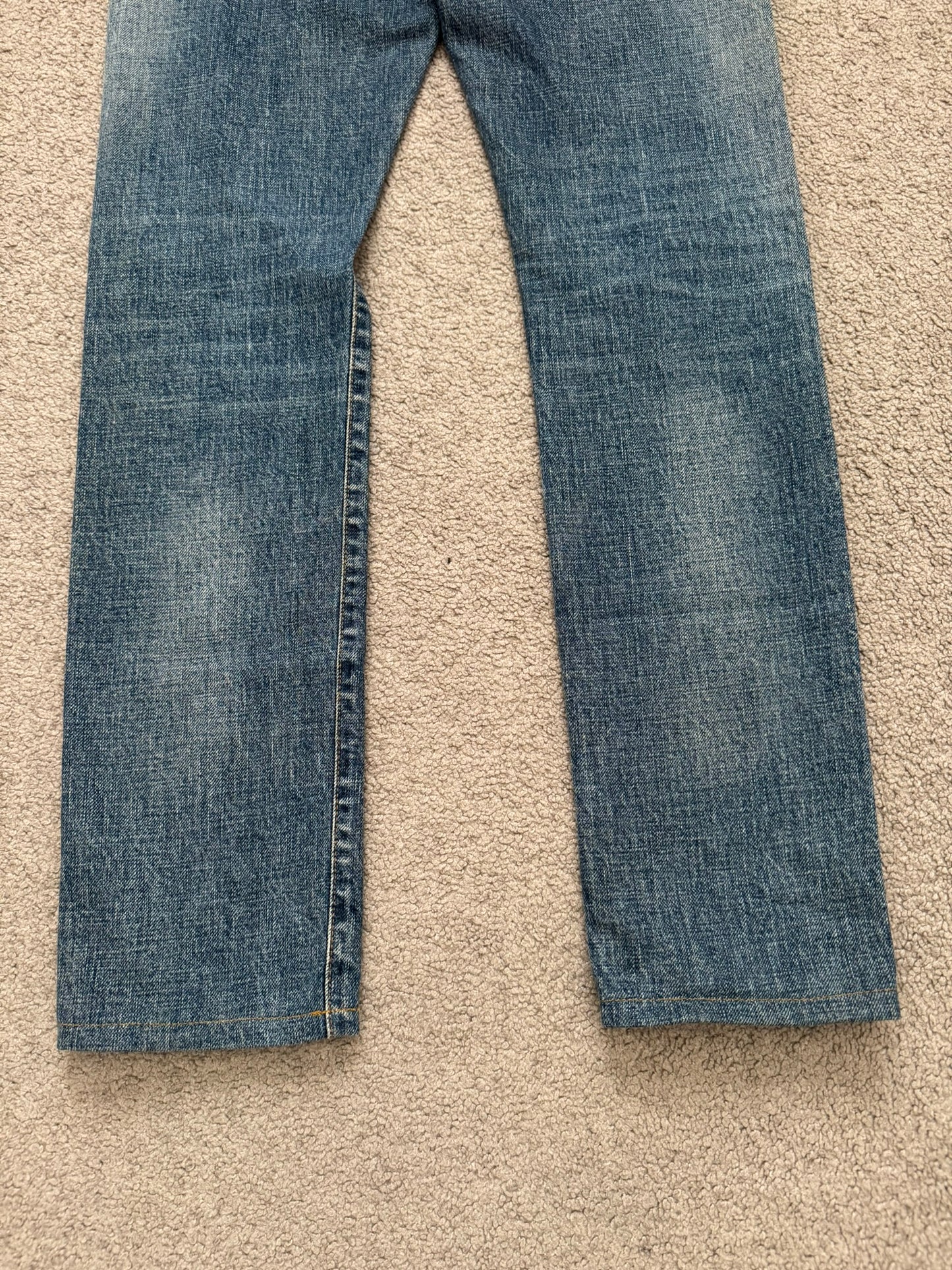 SS16 Saint Laurent by Hedi Slimane Washed Selvedge D10 Denim Jeans