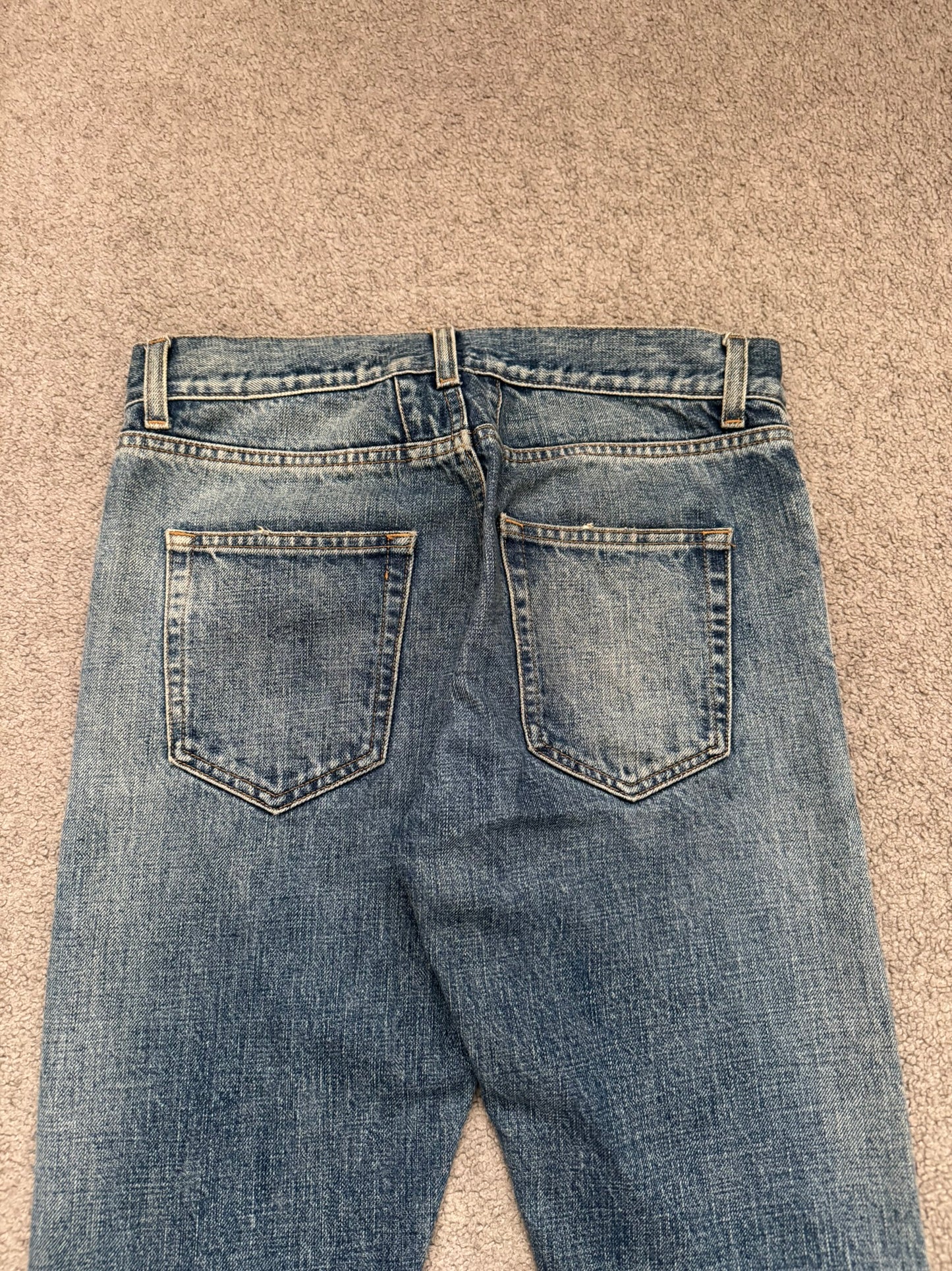 SS16 Saint Laurent by Hedi Slimane Washed Selvedge D10 Denim Jeans