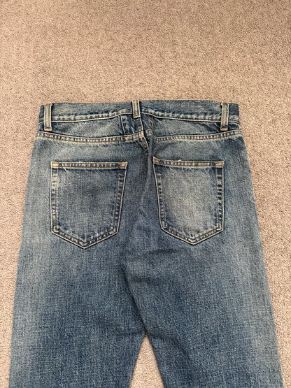 SS16 Saint Laurent by Hedi Slimane Washed Selvedge D10 Denim Jeans