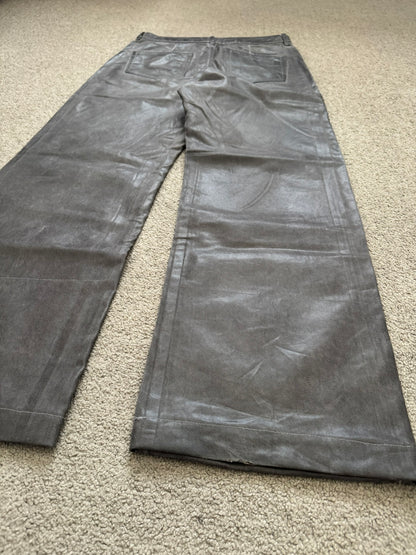 New SS25 Rick Owens DRKSHDW Waxed Dark Dust Geth Denim Jeans