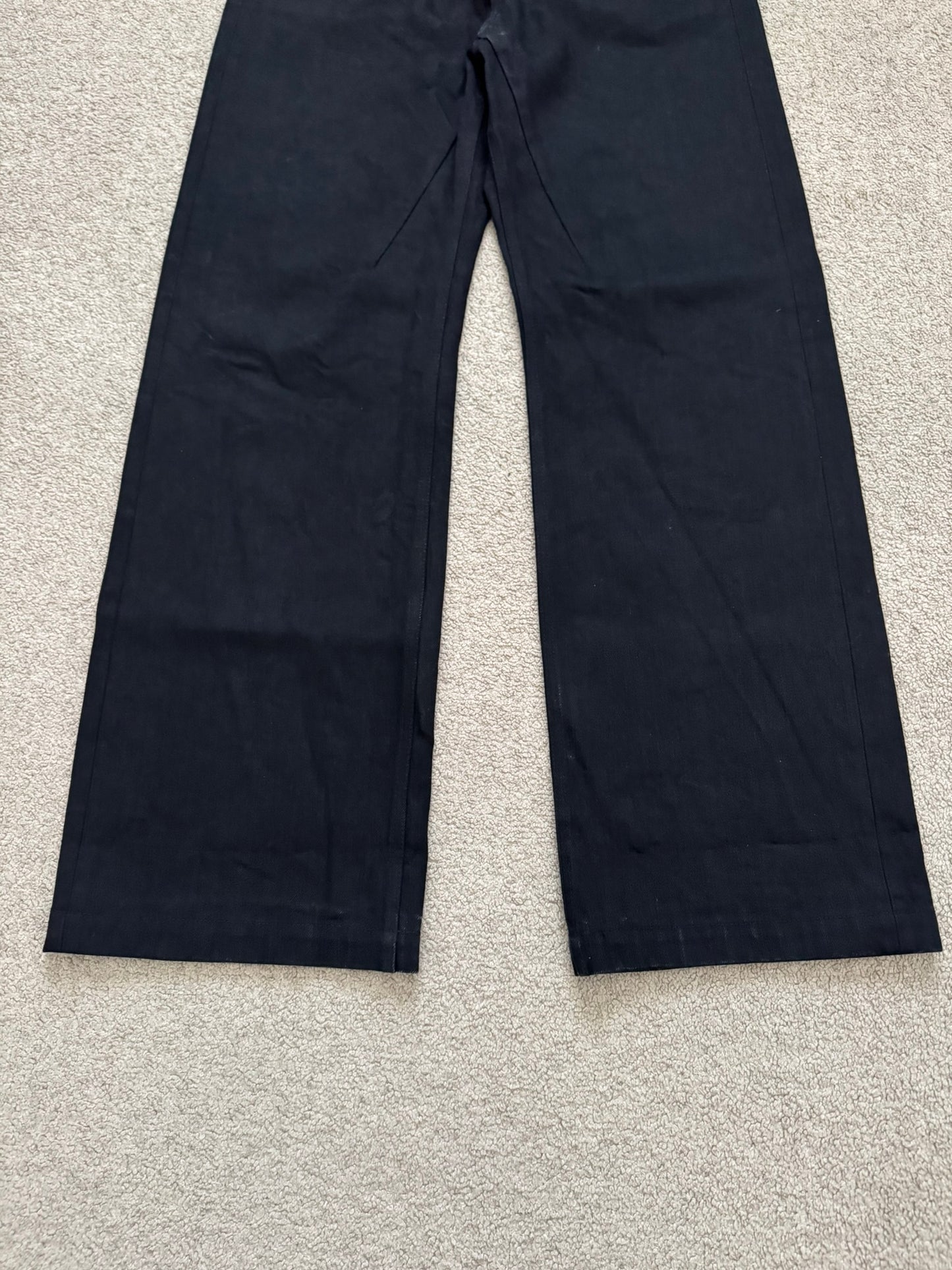 FW22 Rick Owens DRKSHDW MIJ Black Selvedge Geth Denim Jeans