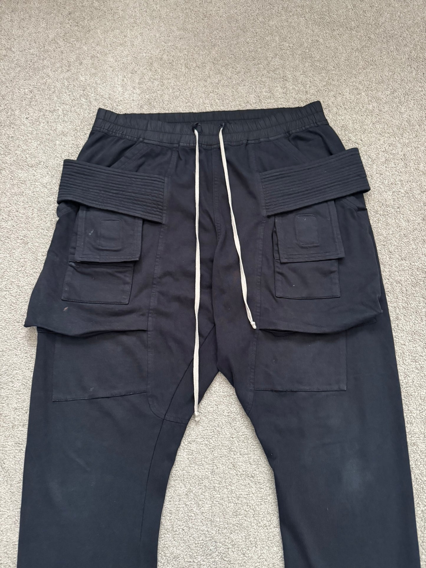 FW19 Rick Owens DRKSHDW Black Creatch Cargo Pants