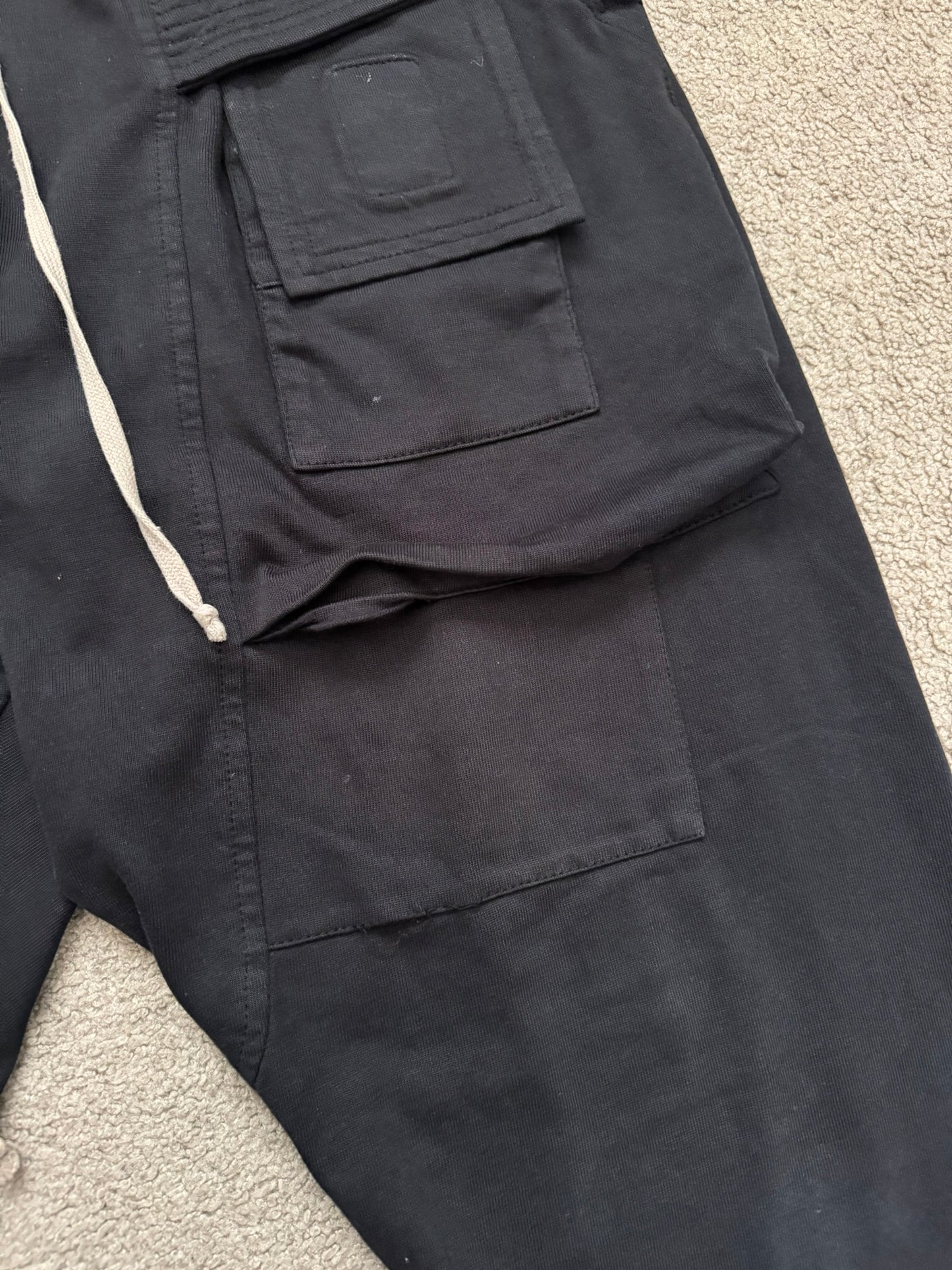 FW19 Rick Owens DRKSHDW Black Creatch Cargo Pants