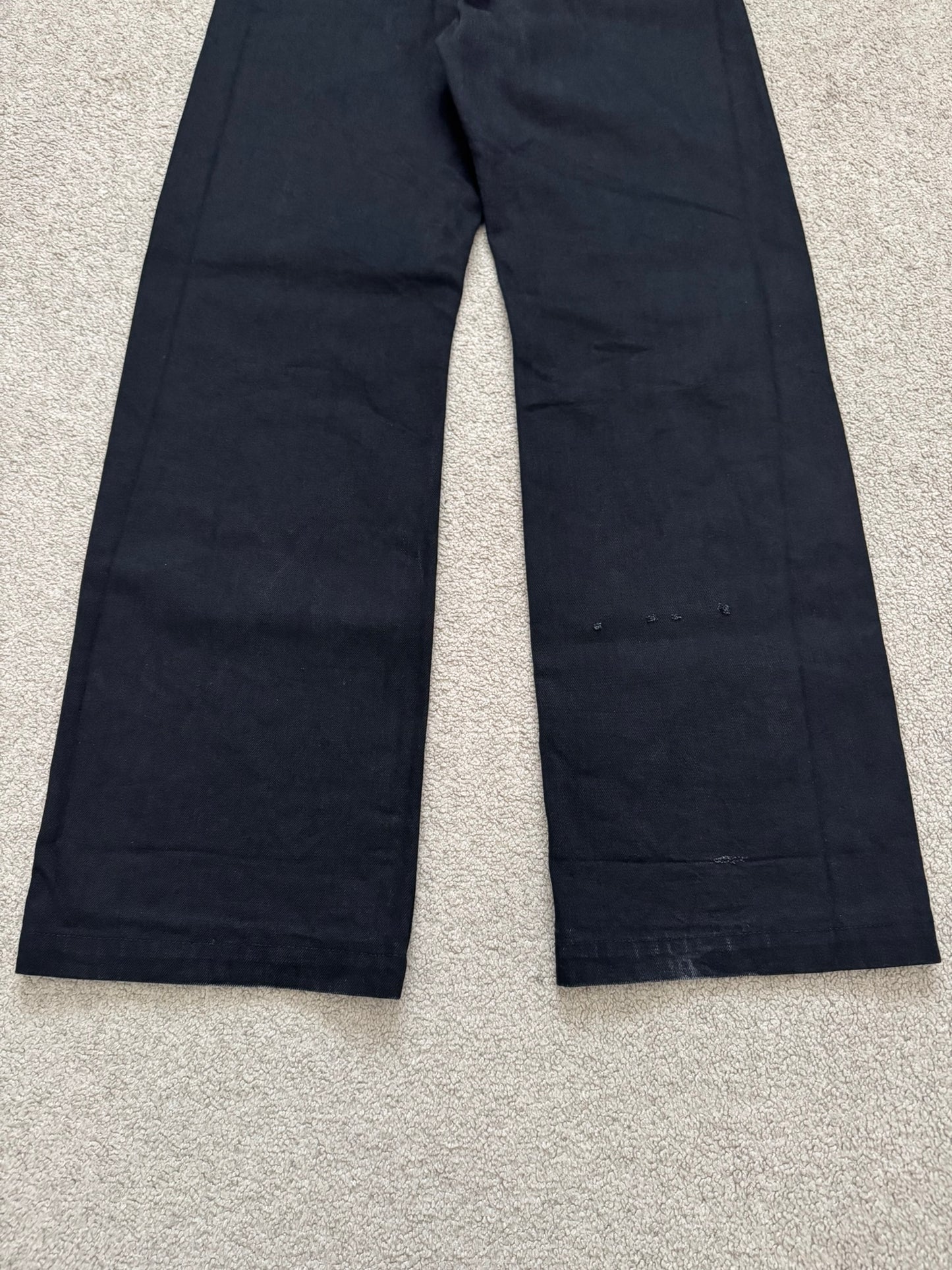 FW22 Rick Owens DRKSHDW MIJ Black Selvedge Geth Denim Jeans