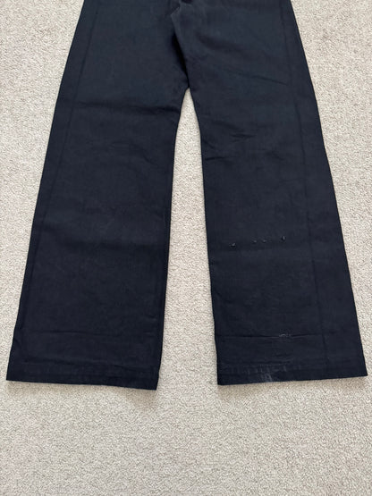 FW22 Rick Owens DRKSHDW MIJ Black Selvedge Geth Denim Jeans