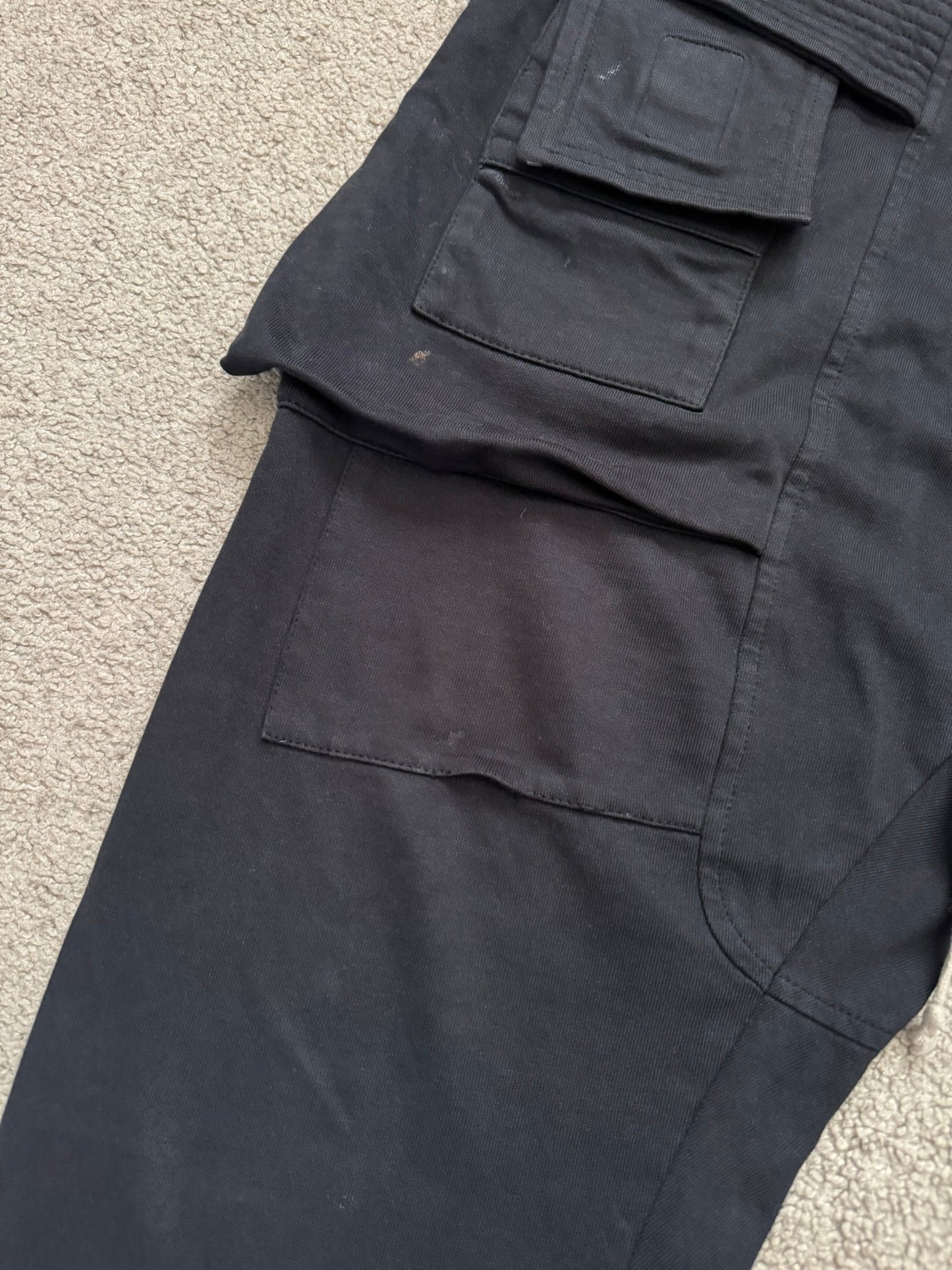 FW19 Rick Owens DRKSHDW Black Creatch Cargo Pants