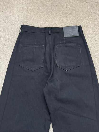 FW22 Rick Owens DRKSHDW MIJ Black Selvedge Geth Denim Jeans