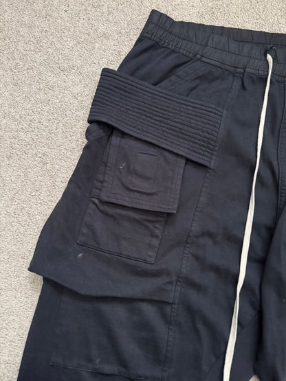 FW19 Rick Owens DRKSHDW Black Creatch Cargo Pants