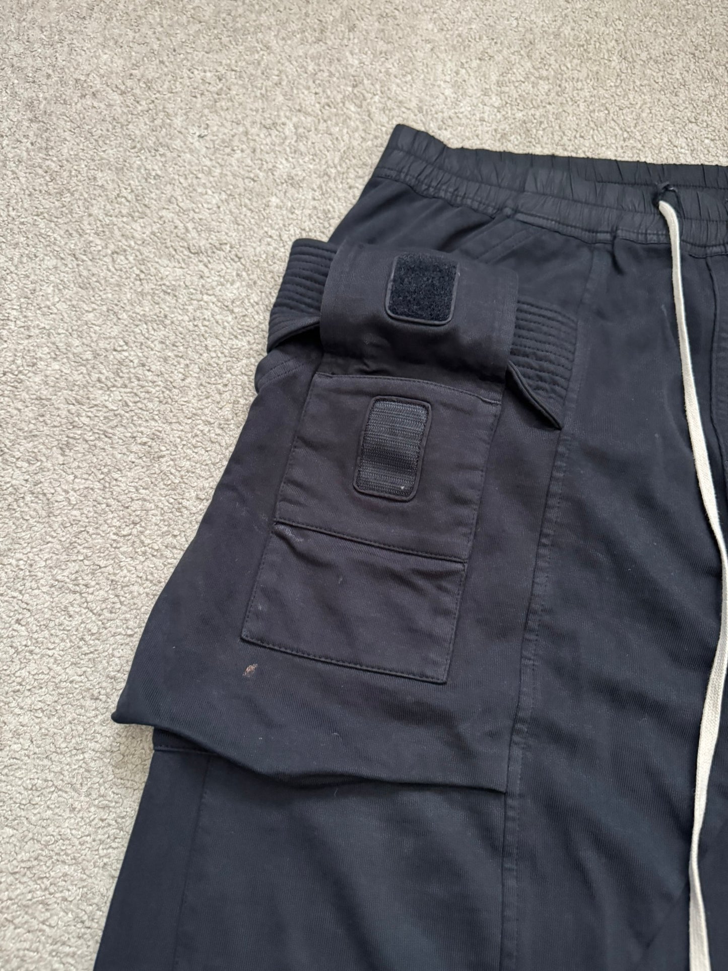 FW19 Rick Owens DRKSHDW Black Creatch Cargo Pants
