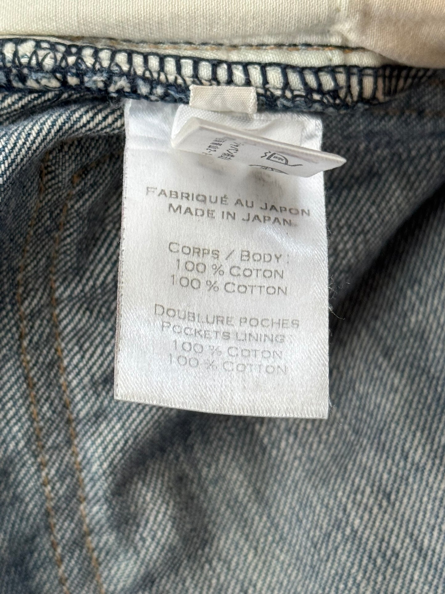 FW12 Balmain by Olivier Rousteing Washed Zip Biker Denim Jeans