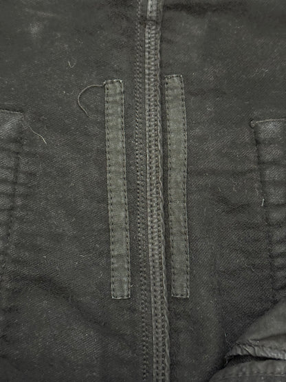 FW24 Rick Owens DRKSHDW Black Cotton Moleskin Geth Cut Jeans