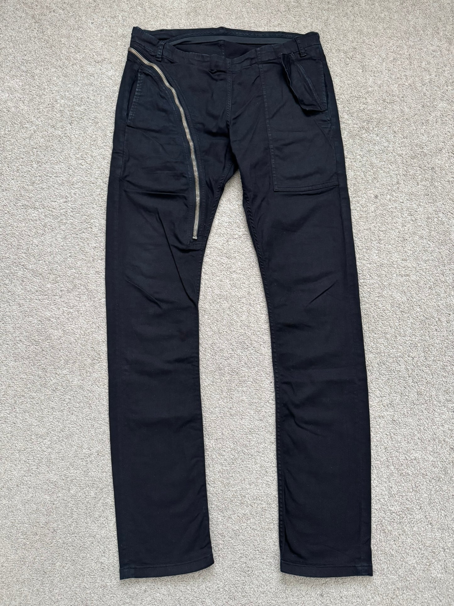 FW14 Rick Owens DRKSHDW "Moody" Black Aircut Denim Jeans