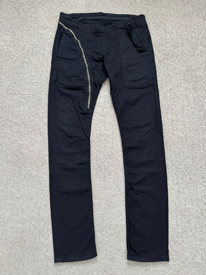FW14 Rick Owens DRKSHDW "Moody" Black Aircut Denim Jeans