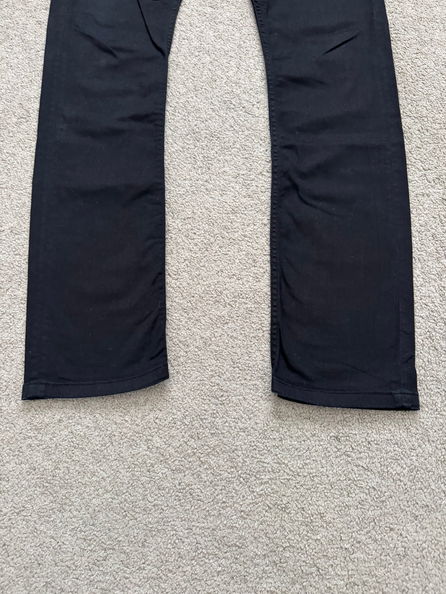 FW14 Rick Owens DRKSHDW "Moody" Black Aircut Denim Jeans