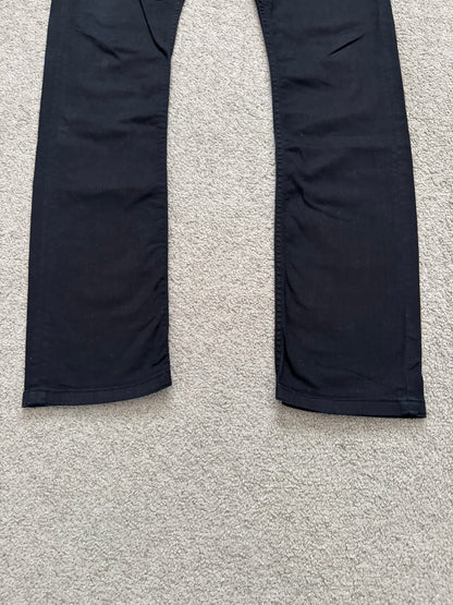 FW14 Rick Owens DRKSHDW "Moody" Black Aircut Denim Jeans