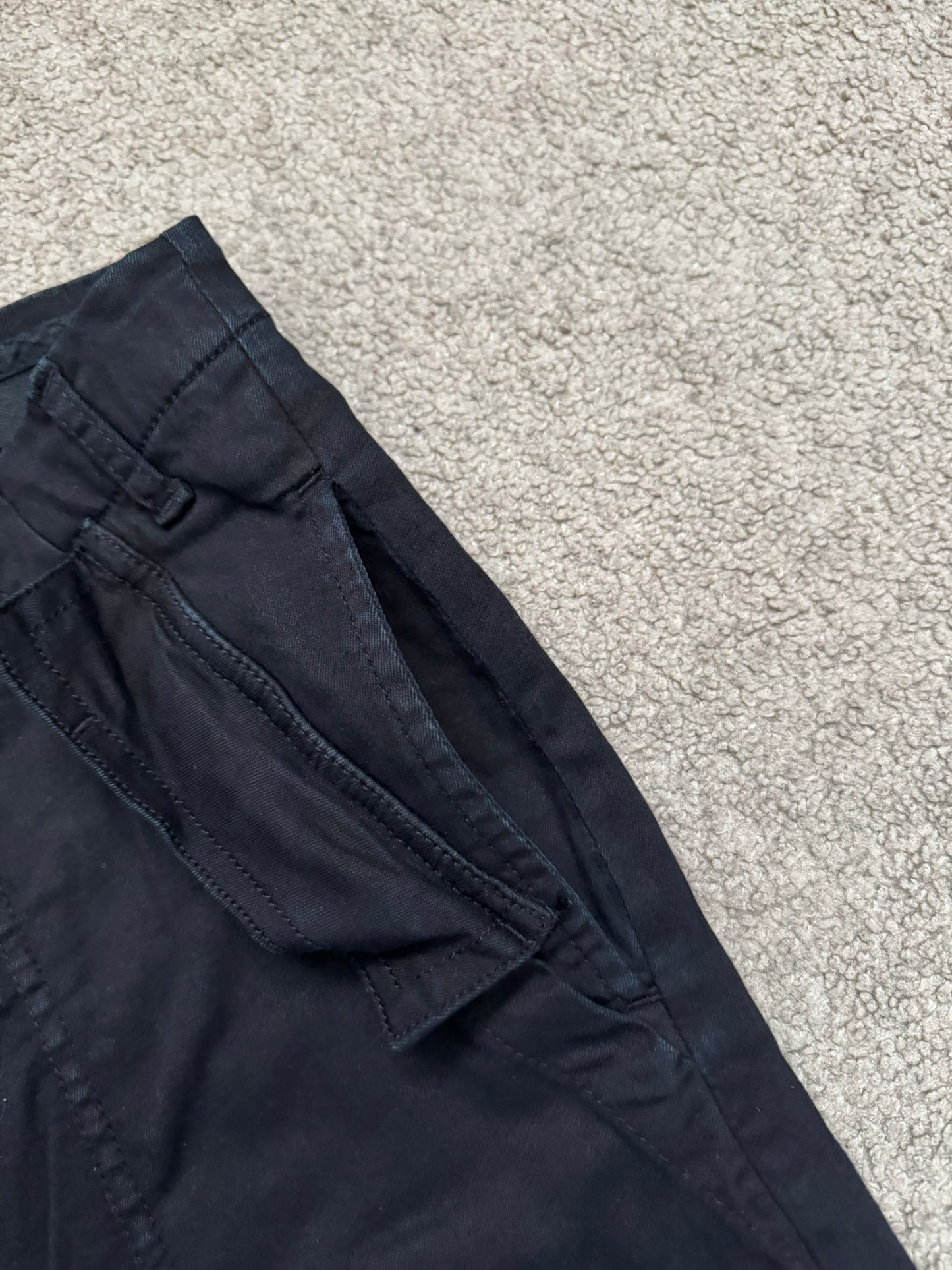 FW14 Rick Owens DRKSHDW "Moody" Black Aircut Denim Jeans