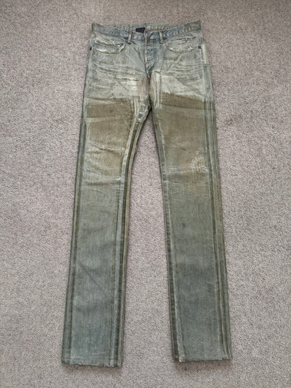 SS04 Dior Homme by Hedi Slimane “Bleu Claire” Waxed Denim Jeans