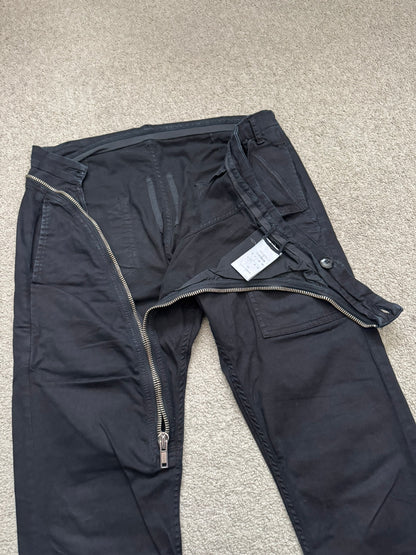 FW14 Rick Owens DRKSHDW "Moody" Black Aircut Denim Jeans