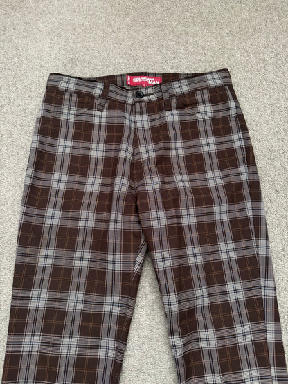 AW02 Junya Watanabe x Levis Plaid Bootcut Flared Pants