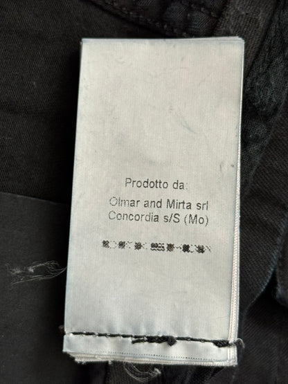 FW14 Rick Owens DRKSHDW "Moody" Black Aircut Denim Jeans