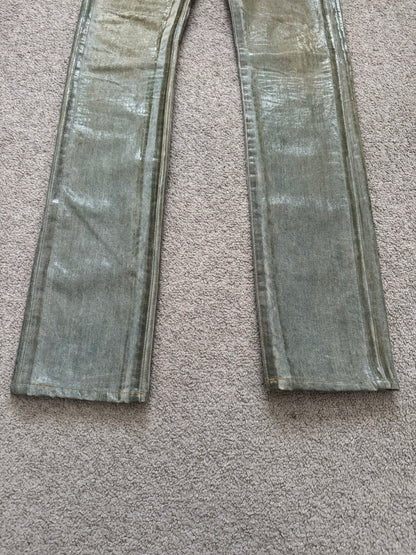 SS04 Dior Homme by Hedi Slimane “Bleu Claire” Waxed Denim Jeans