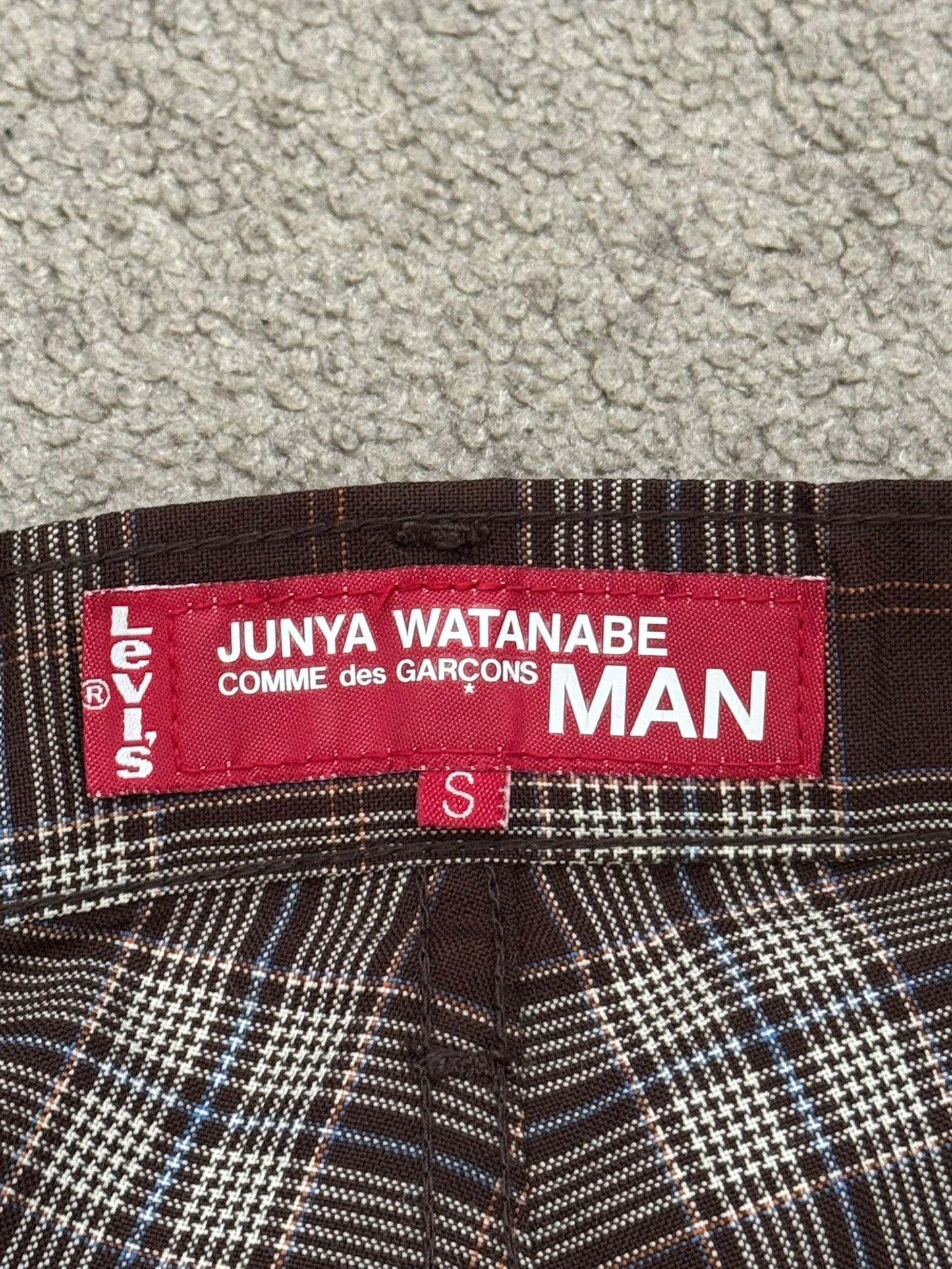 AW02 Junya Watanabe x Levis Plaid Bootcut Flared Pants