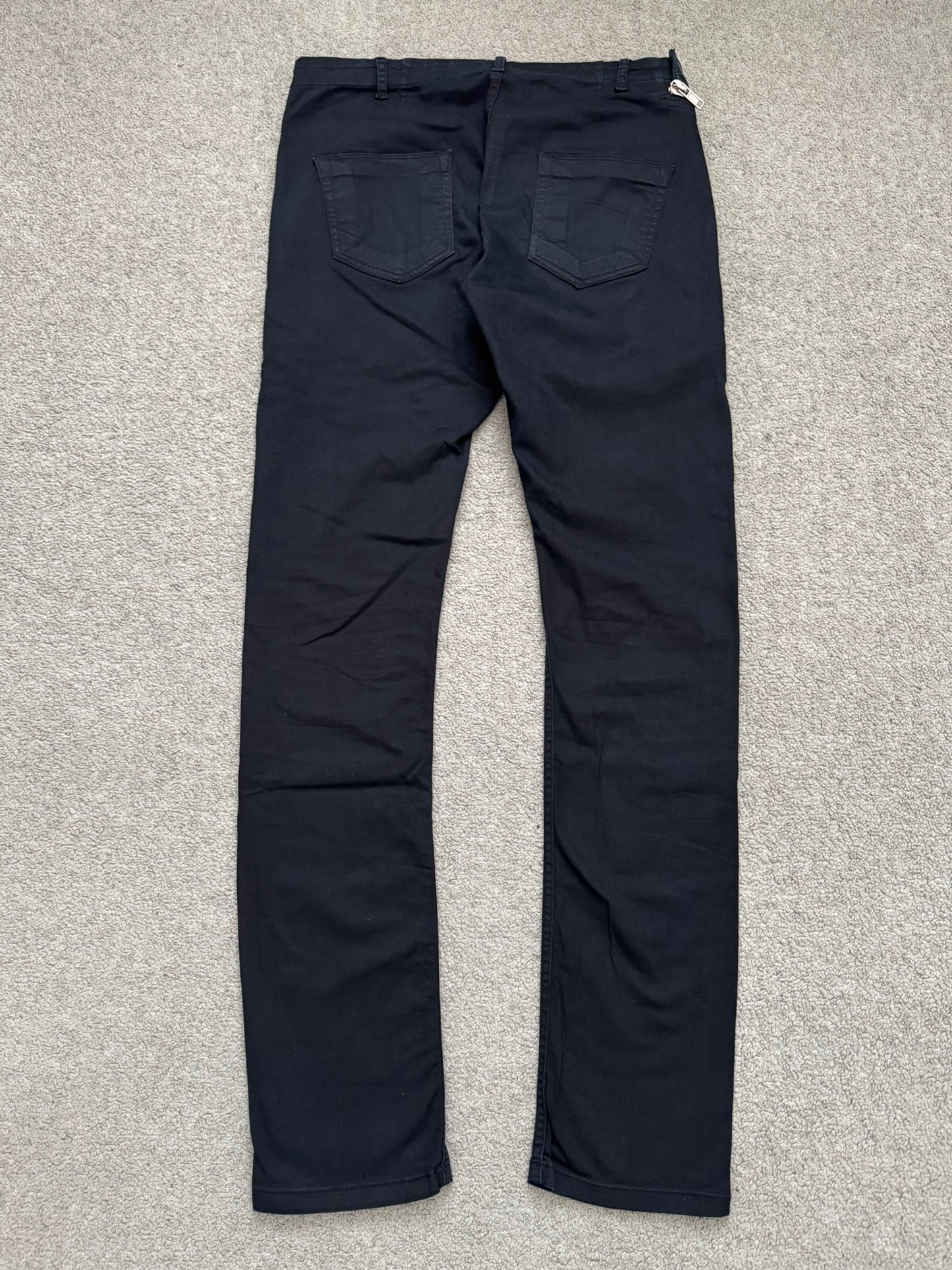 FW14 Rick Owens DRKSHDW "Moody" Black Aircut Denim Jeans