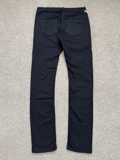 FW14 Rick Owens DRKSHDW "Moody" Black Aircut Denim Jeans