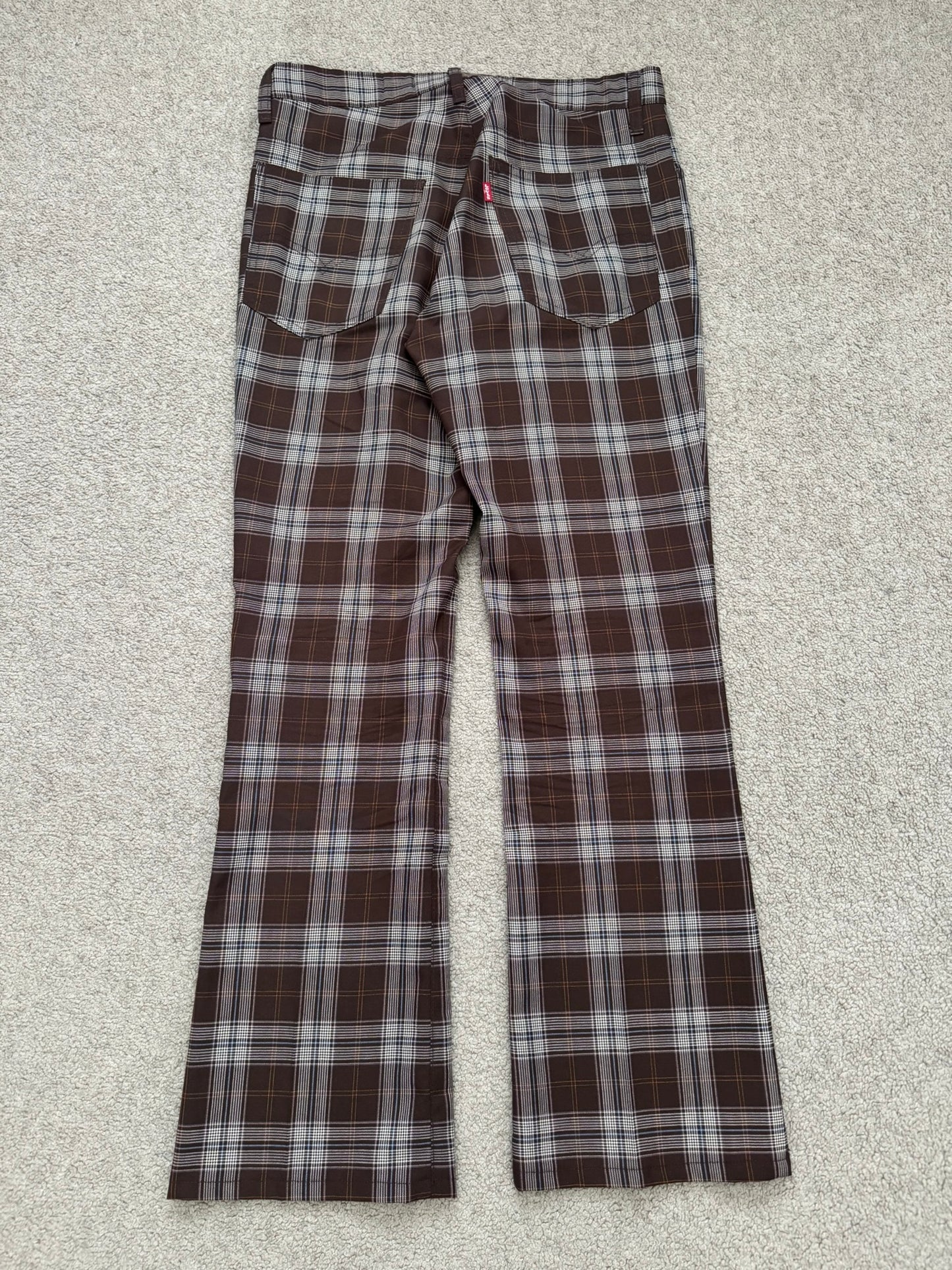 AW02 Junya Watanabe x Levis Plaid Bootcut Flared Pants